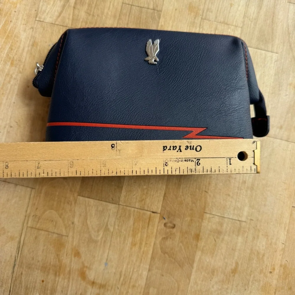 American Airlines Centennial Premium Cabin Amenity Kit Bag Zip 6.5x4.5